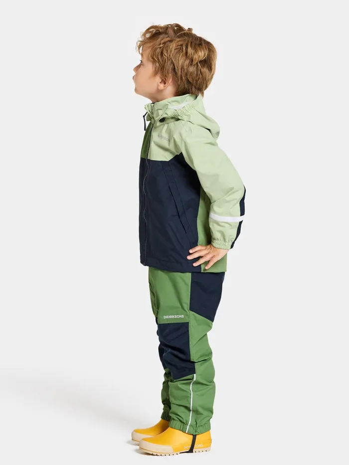 Kids Pilvi Jacket Light Algae Green Didriksons Spring Jackets