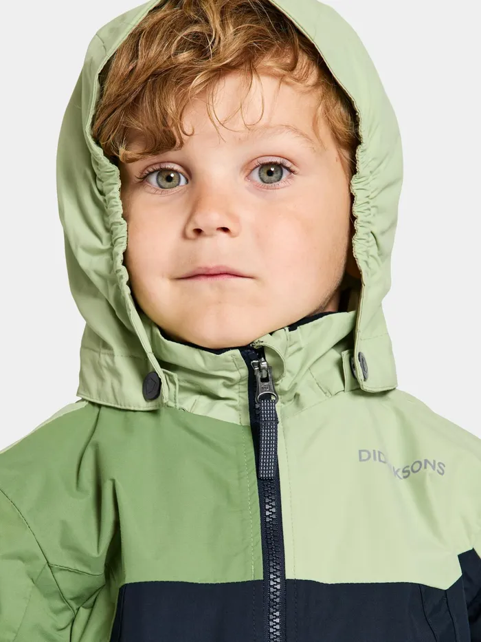 Kids Pilvi Jacket Light Algae Green Didriksons Spring Jackets