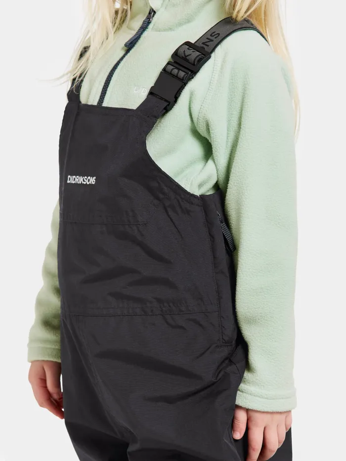 Kids Pilvi Pant Black Didriksons Waterproof Trousers