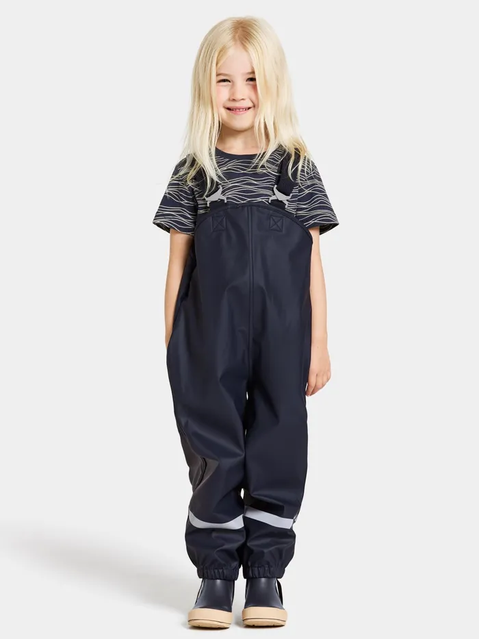 Kids Plaskeman Kid039s Pants Galon Navy Didriksons Waterproof Trousers