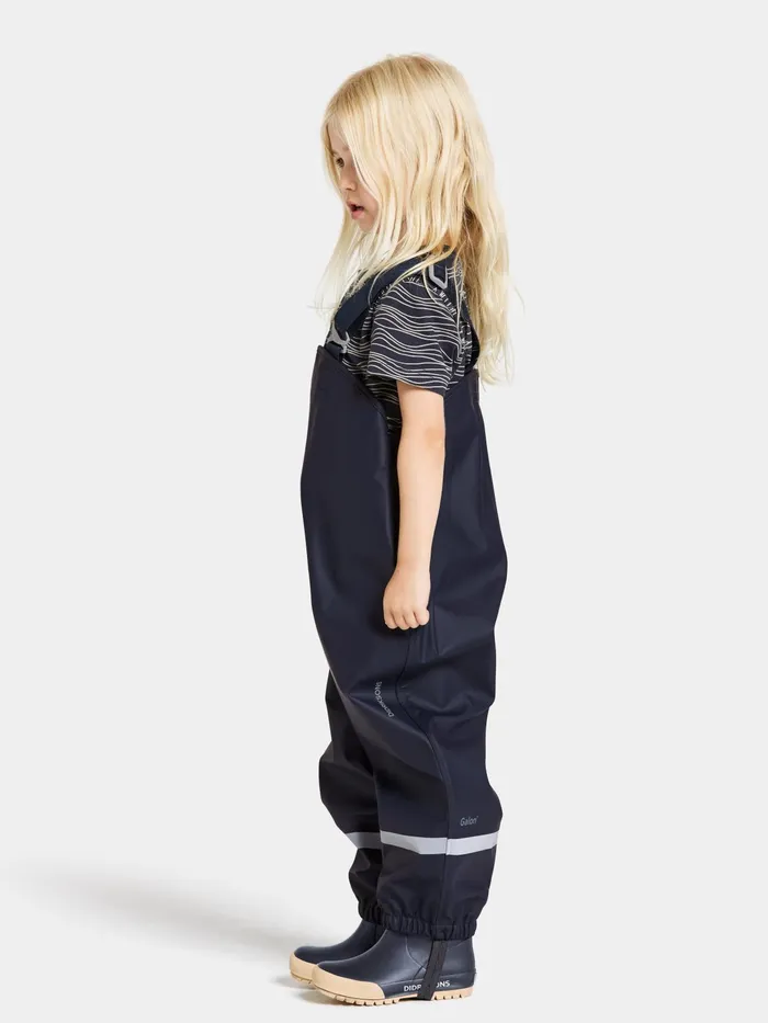 Kids Plaskeman Kid039s Pants Galon Navy Didriksons Waterproof Trousers