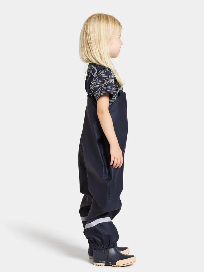 Kids Plaskeman Kid039s Pants Galon Navy Didriksons Waterproof Trousers