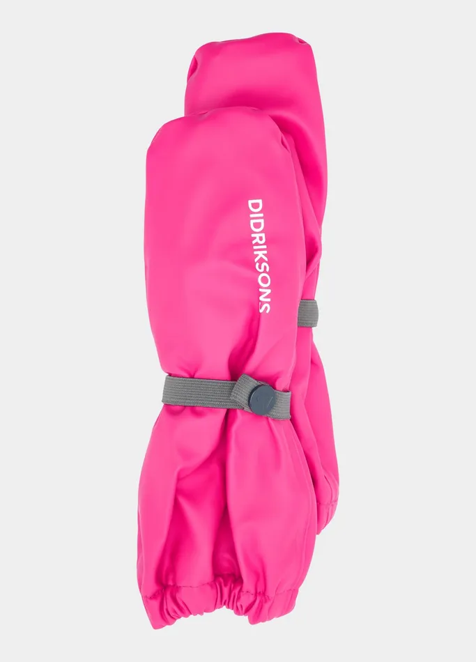 Kids Plastic Pink Didriksons Gloves and Mittens