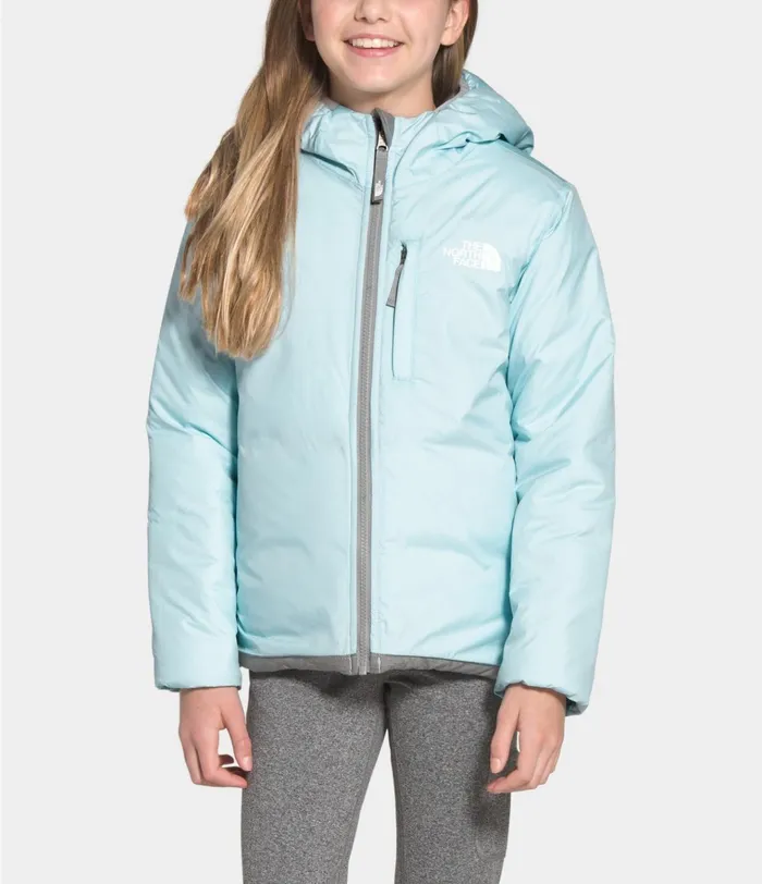 Kids Reversible Perrito Jacket Tnf Medium Grey Heather The North Face Jackets and Vests