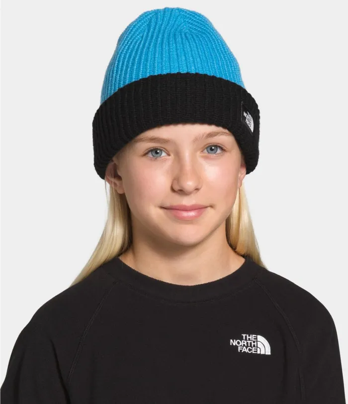 Kids Salty Dog Beanie Clear Lake Bluetnf Black The North Face Beanie
