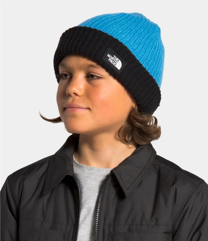 Kids Salty Dog Beanie Clear Lake Bluetnf Black The North Face Beanie