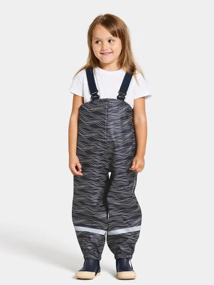 Kids Slaskeman Printed Set Ocean Soft Pink Didriksons Unlined Rain Set