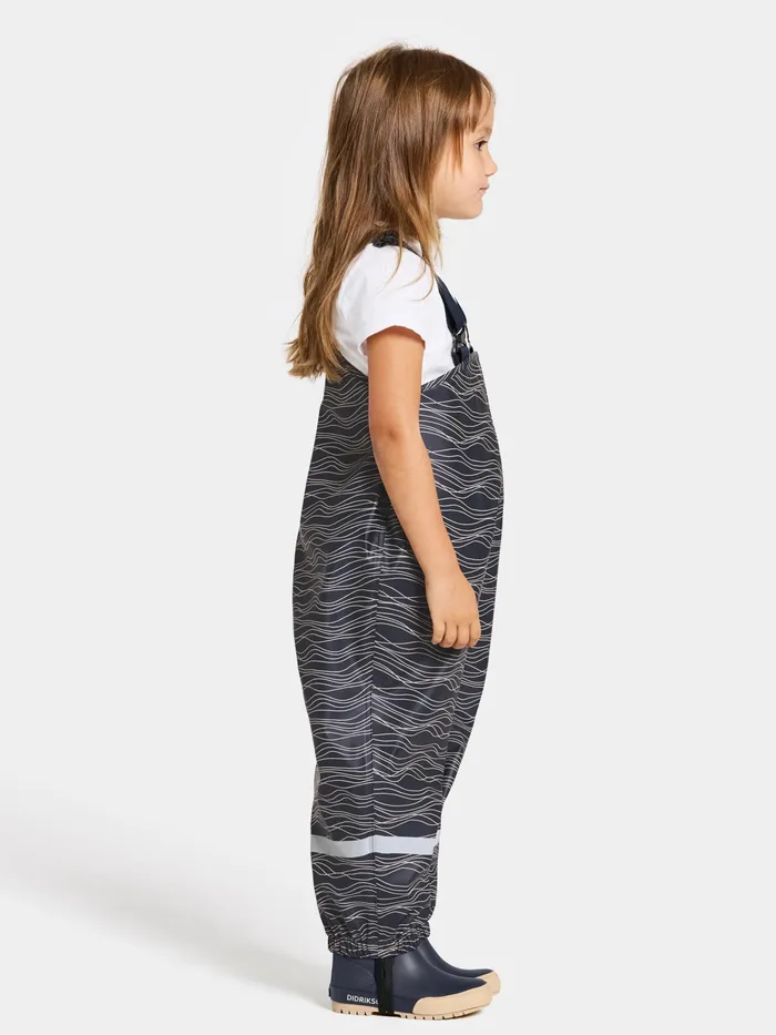 Kids Slaskeman Printed Set Ocean Soft Pink Didriksons Unlined Rain Set