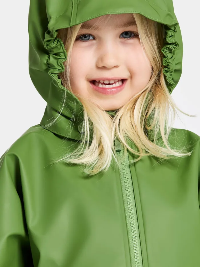 Kids Waterman Set Light Algae Green Didriksons Unlined Rain Set