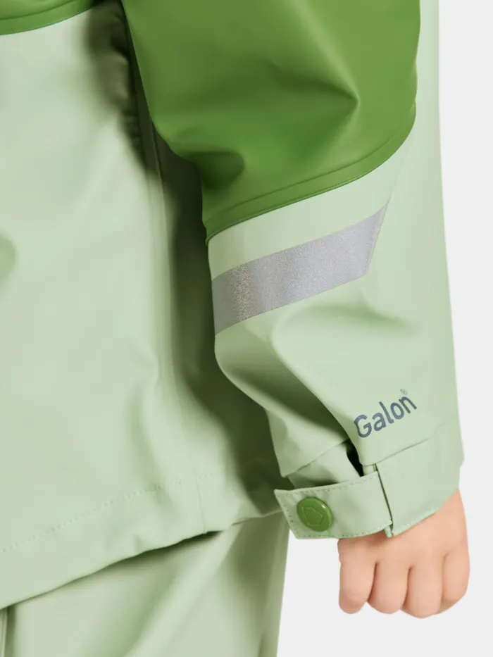 Kids Waterman Set Light Algae Green Didriksons Unlined Rain Set