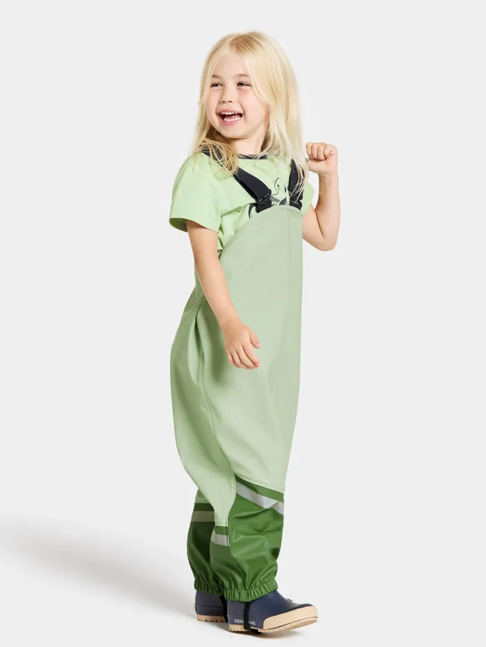 Kids Waterman Set Light Algae Green Didriksons Unlined Rain Set