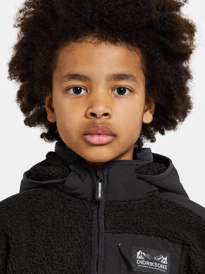 KidsYouth Exa FullZip Black Didriksons Sweaters and TShirts