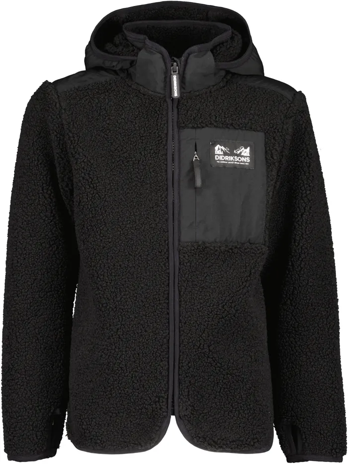 KidsYouth Exa FullZip Black Didriksons Sweaters and TShirts