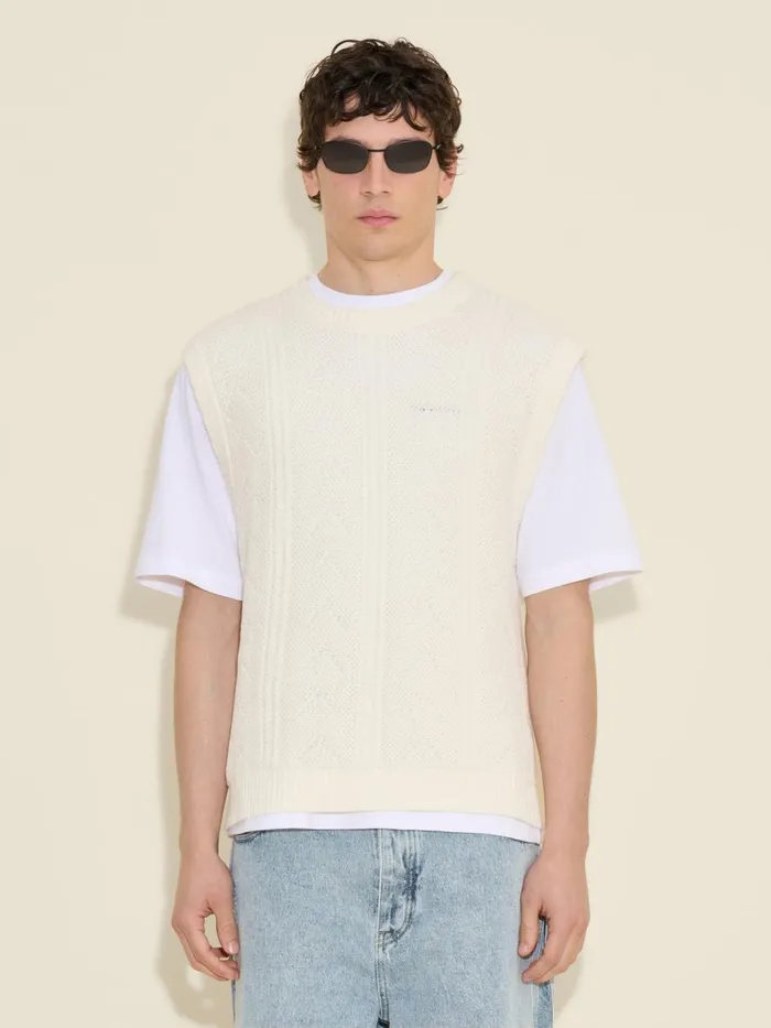 Knitwear Men Holzweiler Collin Vest White