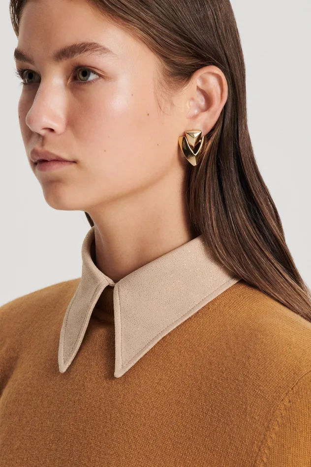 Knitwear Women FINE WOOL SWEATER CAMEL Scanlan Theodore Knitwear Women FINE WOOL SWEATER CAMEL Scanlan Theodore