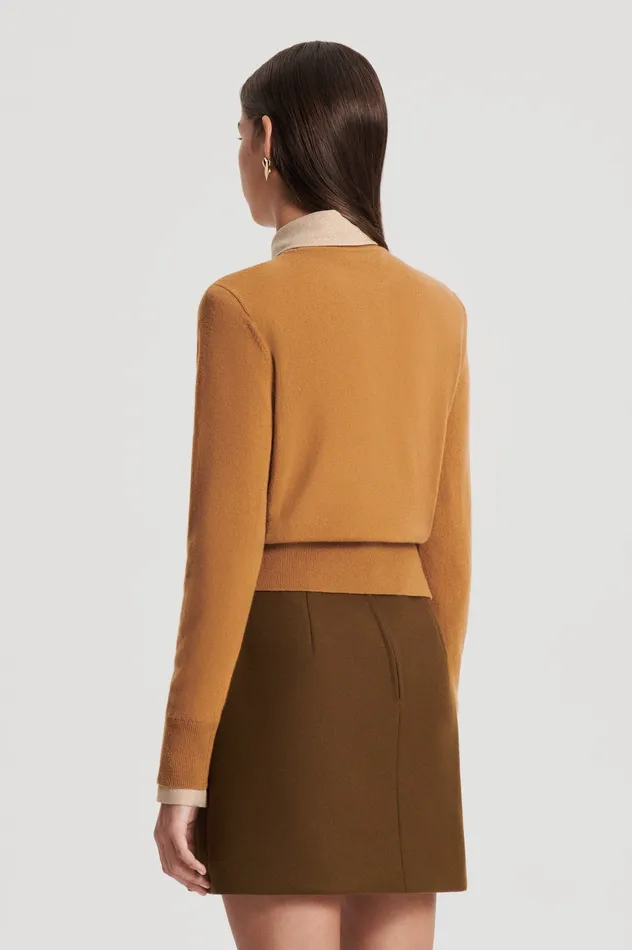 Knitwear Women FINE WOOL SWEATER CAMEL Scanlan Theodore Knitwear Women FINE WOOL SWEATER CAMEL Scanlan Theodore