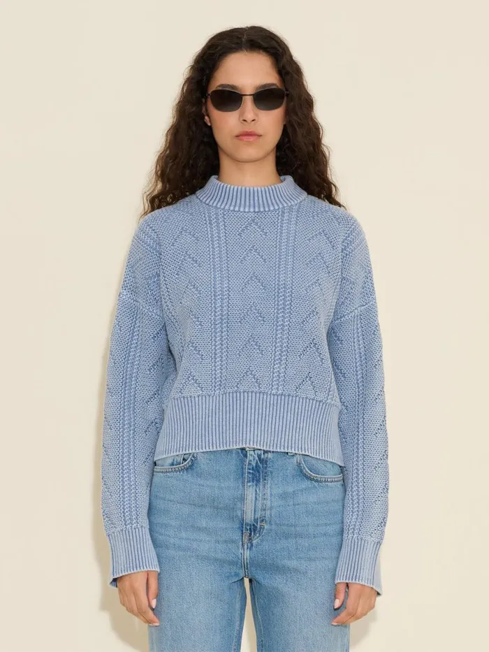 Knitwear Women Holzweiler Serena Knit Sweater Lt Blue