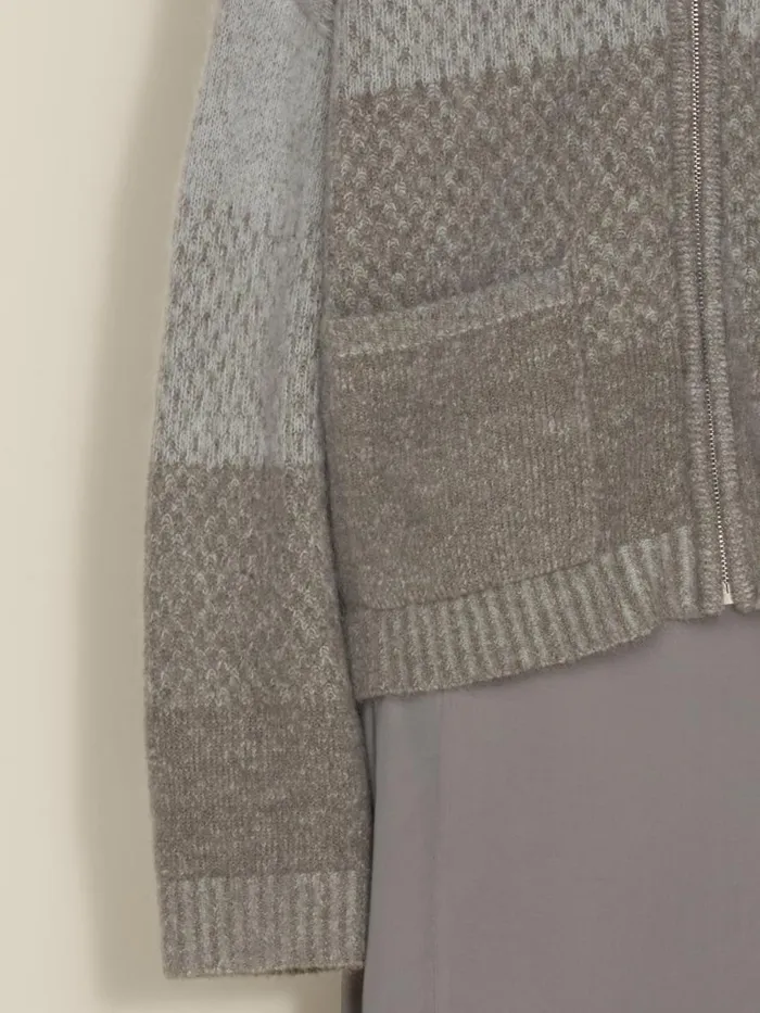 Knitwear Women Holzweiler Tine Knit Cardigan Dk Green Mix