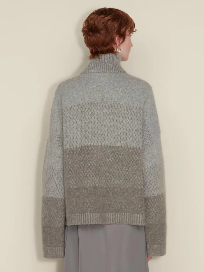 Knitwear Women Holzweiler Tine Knit Cardigan Dk Green Mix