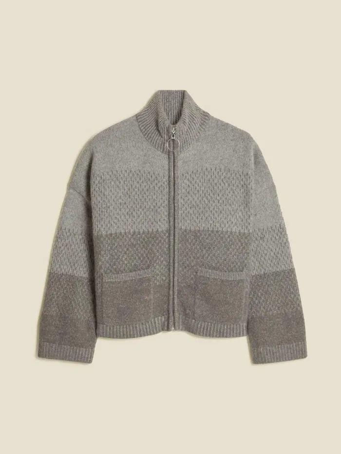 Knitwear Women Holzweiler Tine Knit Cardigan Dk Green Mix