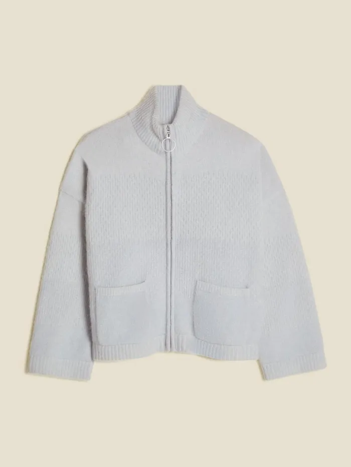 Knitwear Women Holzweiler Tine Knit Cardigan Lt Blue Mix