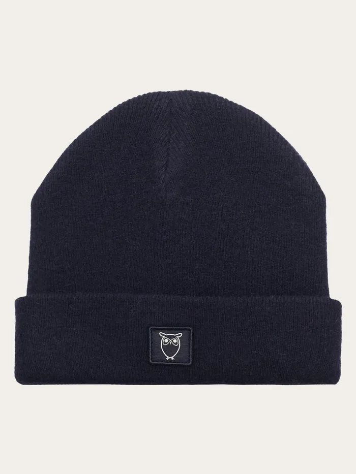 KnowledgeCotton Apparel Accessories Kids Wool Beanie Total Eclipse 8211 Kids