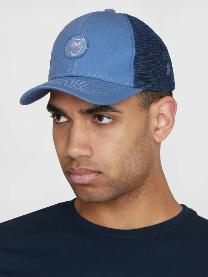 KnowledgeCotton Apparel Accessories Twill Trucker Cap Moonlight Blue 8211 Women KnowledgeCotton Apparel Accessories Twill Trucker Cap Moonlight Blue 8211 Women