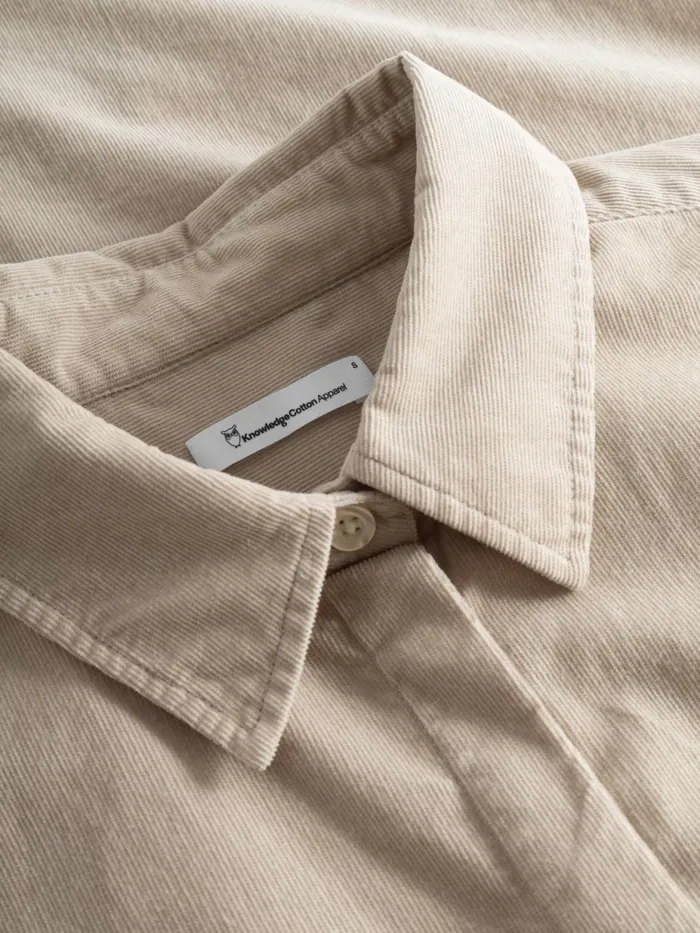 KnowledgeCotton Apparel Dresses And Skirts Corduroy Shirt Dress Light Feather Gray 8211 Women KnowledgeCotton Apparel Dresses And Skirts Corduroy Shirt Dress Light Feather Gray 8211 Women