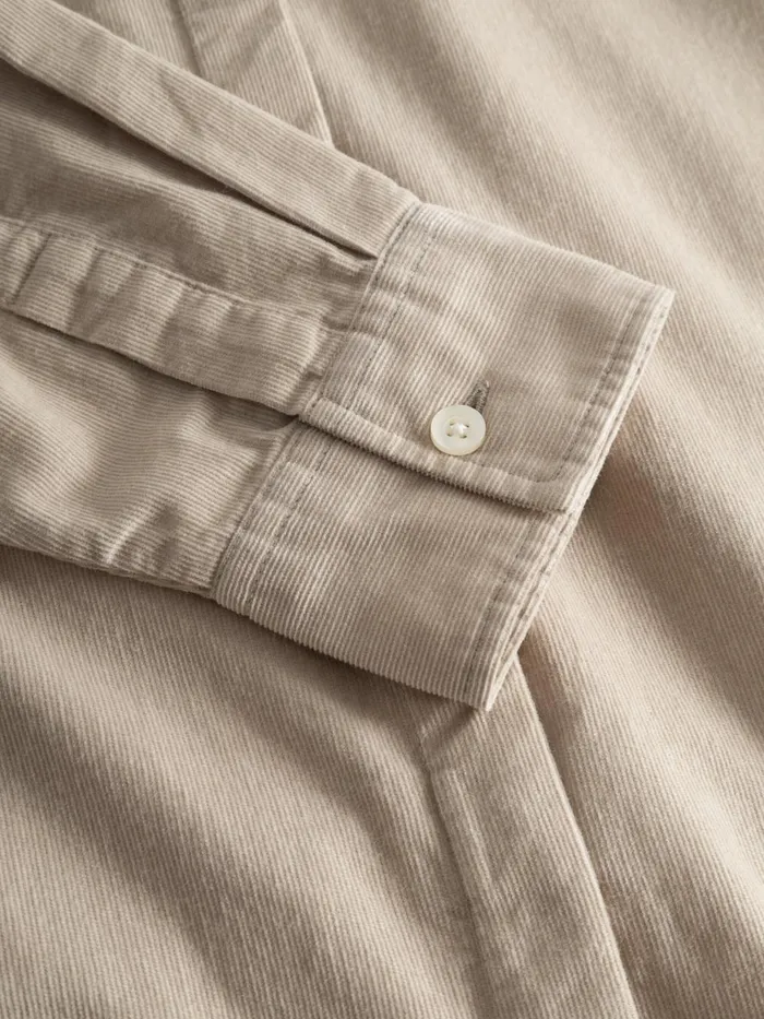 KnowledgeCotton Apparel Dresses And Skirts Corduroy Shirt Dress Light Feather Gray 8211 Women KnowledgeCotton Apparel Dresses And Skirts Corduroy Shirt Dress Light Feather Gray 8211 Women
