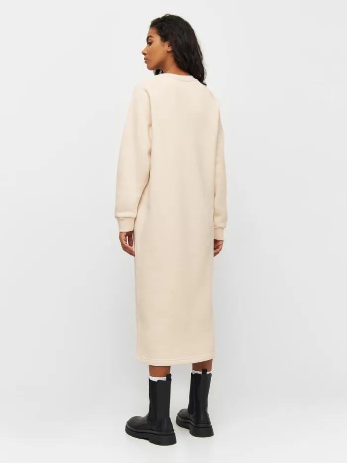 KnowledgeCotton Apparel Dresses And Skirts Twill Sweat Dress Buttercream 8211 Women KnowledgeCotton Apparel Dresses And Skirts Twill Sweat Dress Buttercream 8211 Women