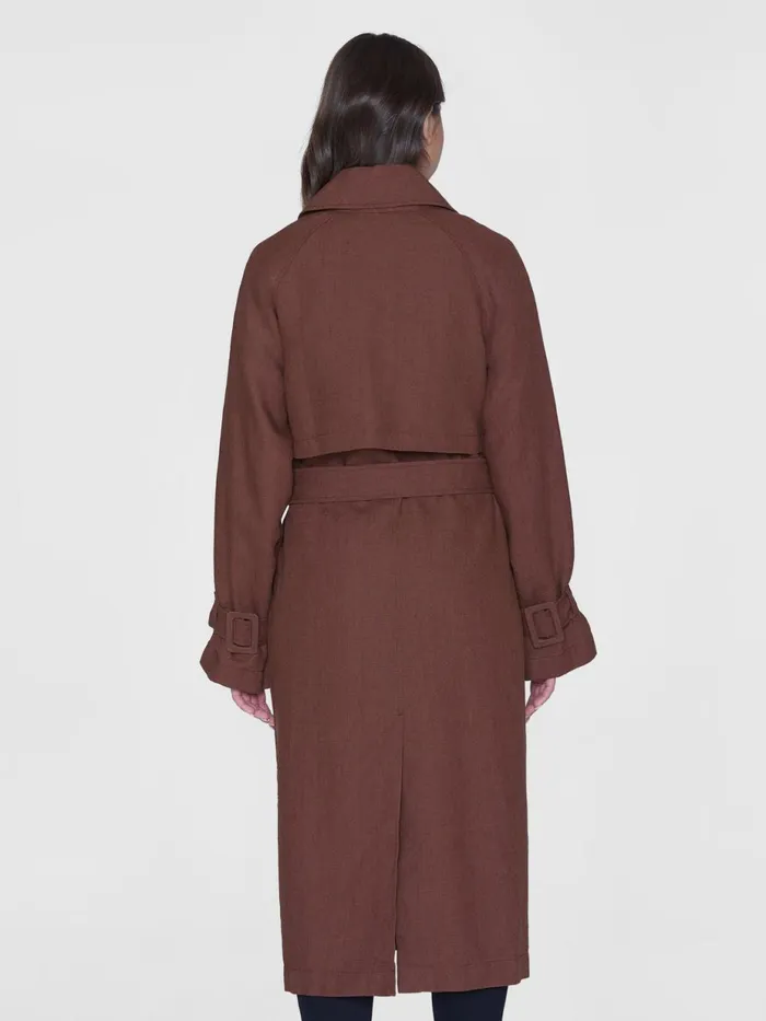 KnowledgeCotton Apparel Jackets And Coats Linen Trenchcoat Gotsvegan 8211 Women KnowledgeCotton Apparel Jackets And Coats Linen Trenchcoat Gotsvegan 8211 Women