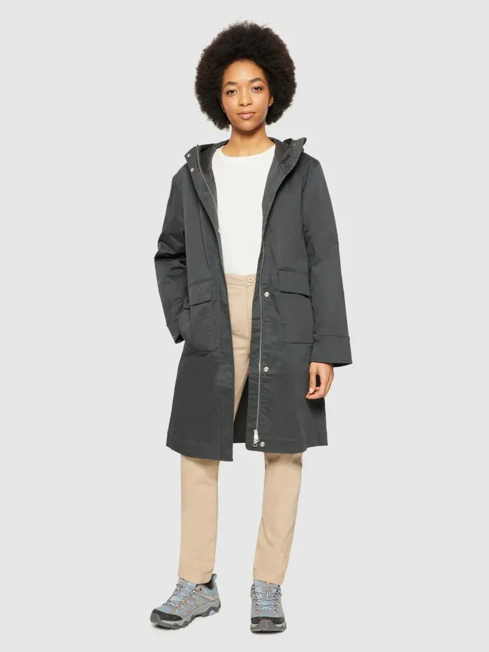 KnowledgeCotton Apparel Jackets And Coats WAXED CANVAS Parka Jacket Gots 8211 Women KnowledgeCotton Apparel Jackets And Coats WAXED CANVAS Parka Jacket Gots 8211 Women