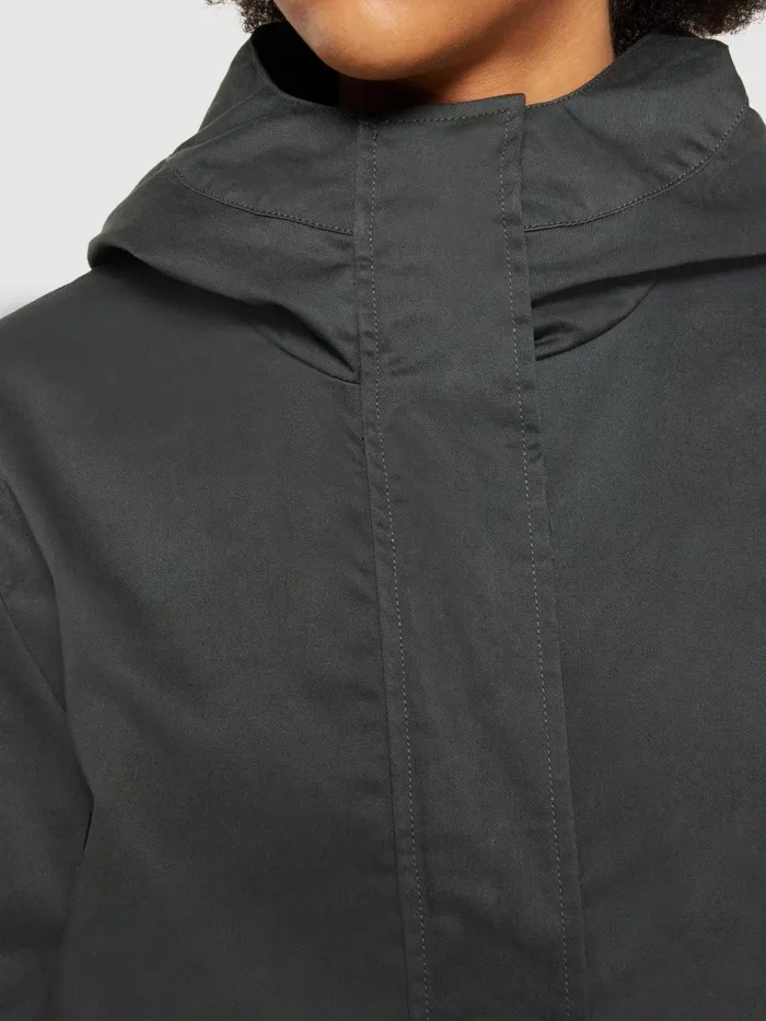 KnowledgeCotton Apparel Jackets And Coats WAXED CANVAS Parka Jacket Gots 8211 Women KnowledgeCotton Apparel Jackets And Coats WAXED CANVAS Parka Jacket Gots 8211 Women
