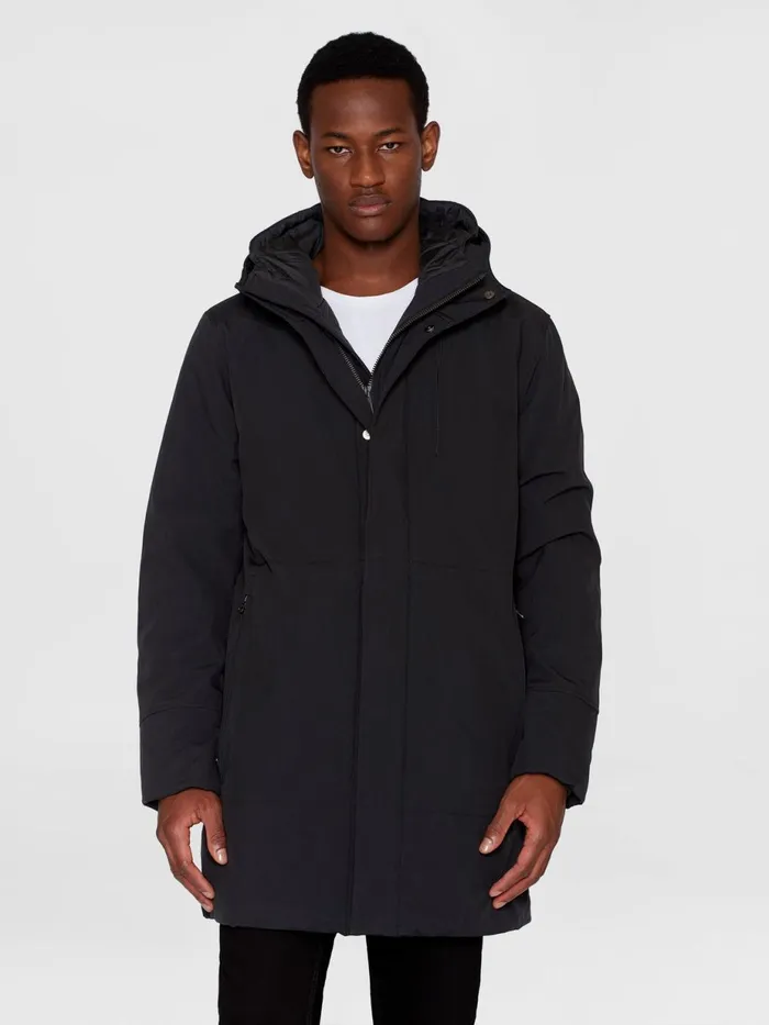 KnowledgeCotton Apparel Jackets And Vests Long Soft Shell Jacket CLIMATE SHELL Black Jet 8211 Men KnowledgeCotton Apparel Jackets And Vests Long Soft Shell Jacket CLIMATE SHELL Black Jet 8211 Men