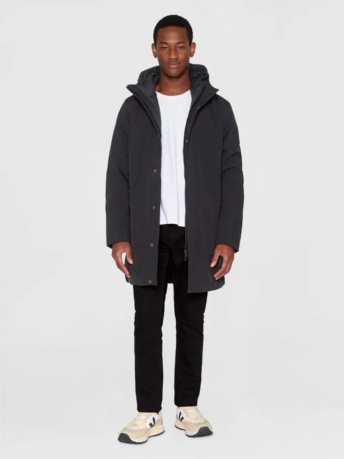 KnowledgeCotton Apparel Jackets And Vests Long Soft Shell Jacket CLIMATE SHELL Black Jet 8211 Men KnowledgeCotton Apparel Jackets And Vests Long Soft Shell Jacket CLIMATE SHELL Black Jet 8211 Men