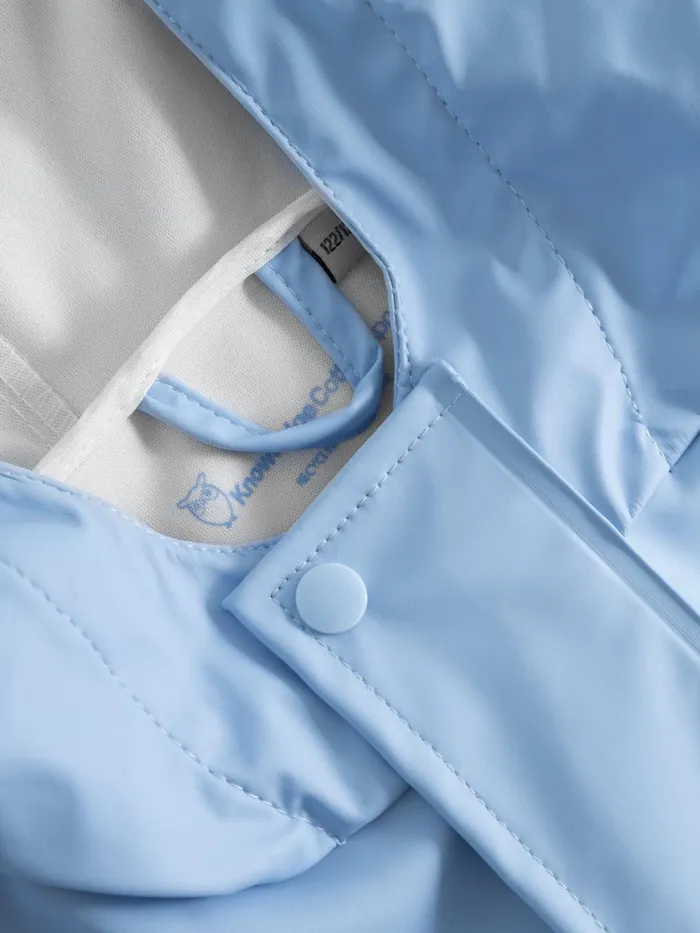 KnowledgeCotton Apparel Jackets Short Rain Jacket Chambray Blue 8211 Kids