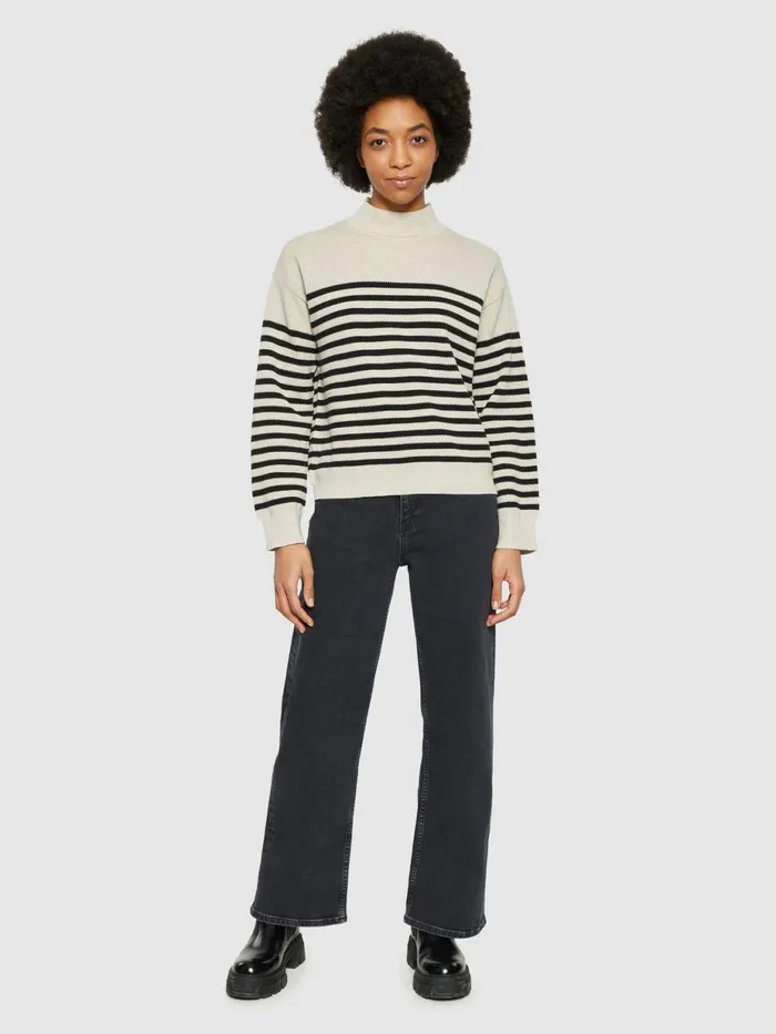 KnowledgeCotton Apparel Knits Cotton Micro Bubble Stripe Crew Neck Regenerative Organic Certified 8211 Women KnowledgeCotton Apparel Knits Cotton Micro Bubble Stripe Crew Neck Regenerative Organic Certified 8211 Women