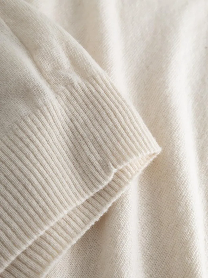 KnowledgeCotton Apparel Knits Lambswool Crew Neck Buttercream 8211 Women KnowledgeCotton Apparel Knits Lambswool Crew Neck Buttercream 8211 Women