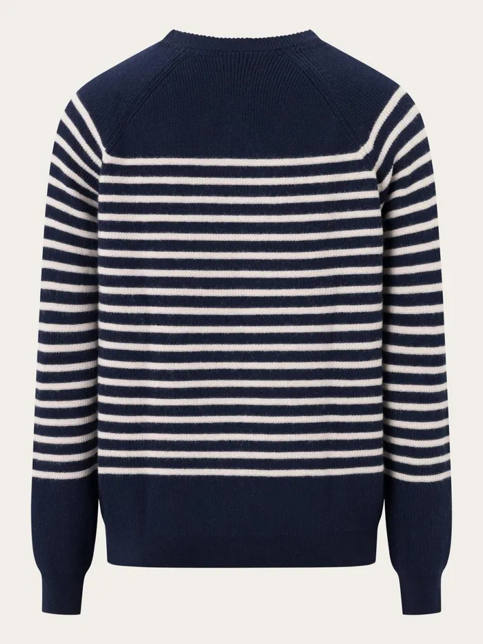 KnowledgeCotton Apparel Knits Oneck Merino Wool Rib Knit Total Eclipse 8211 Men KnowledgeCotton Apparel Knits Oneck Merino Wool Rib Knit Total Eclipse 8211 Men