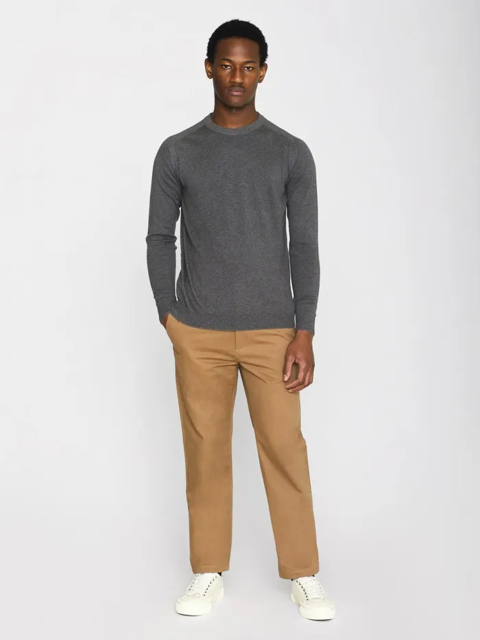 KnowledgeCotton Apparel Knits Regular Merino Knit Crew Neck Rws 8211 Men