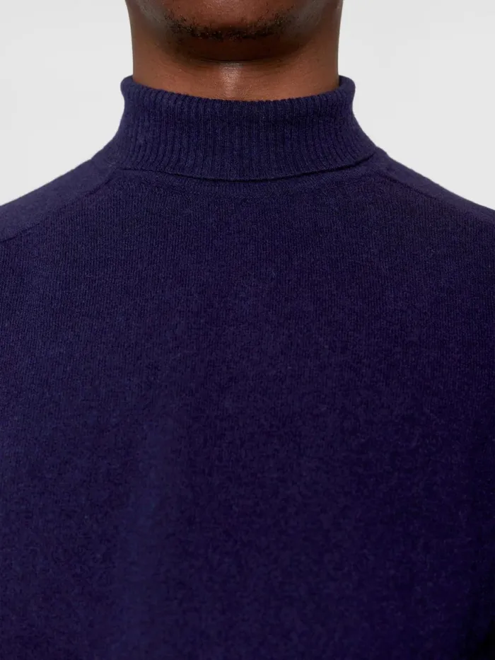 KnowledgeCotton Apparel Knits Roll Neck Knit Total Eclipse 8211 Men KnowledgeCotton Apparel Knits Roll Neck Knit Total Eclipse 8211 Men