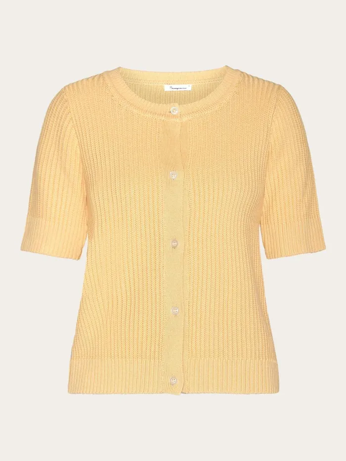 KnowledgeCotton Apparel Knits Short Sleeve Knitted Cardigan Ocsvegan 8211 Women KnowledgeCotton Apparel Knits Short Sleeve Knitted Cardigan Ocsvegan 8211 Women