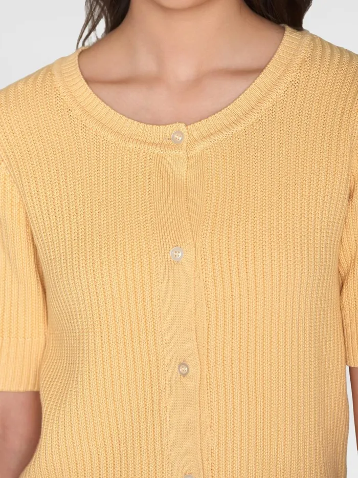 KnowledgeCotton Apparel Knits Short Sleeve Knitted Cardigan Ocsvegan 8211 Women KnowledgeCotton Apparel Knits Short Sleeve Knitted Cardigan Ocsvegan 8211 Women