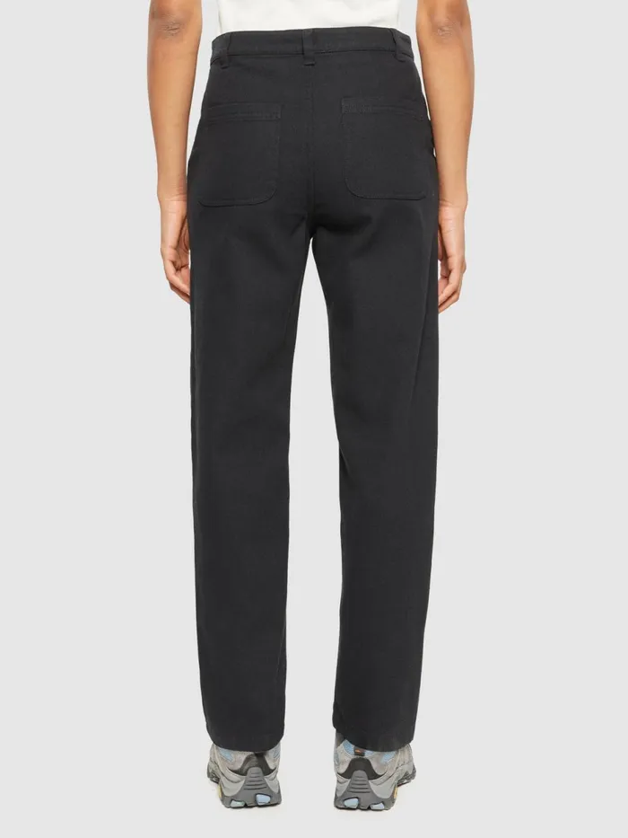KnowledgeCotton Apparel Pants CALLA Tapered Midrise Twill Workwear Pants Gotsvegan 8211 Women