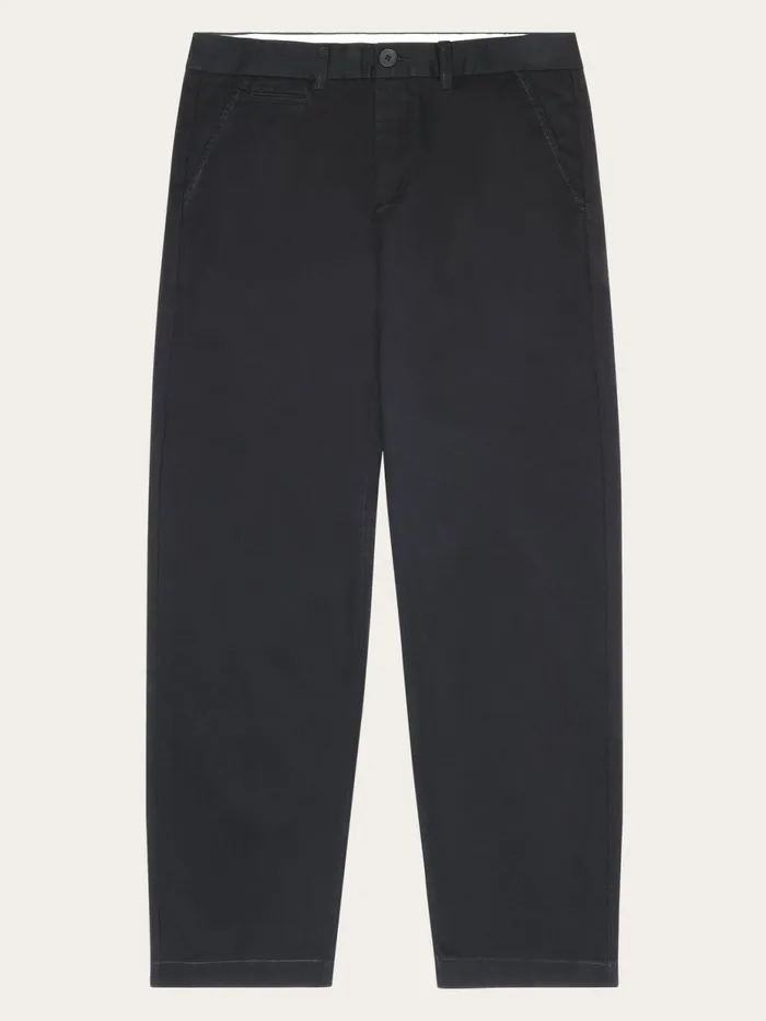 KnowledgeCotton Apparel Pants FLINT Organic Cotton Twill Chino GOTSVegan Black Jet 8211 Men KnowledgeCotton Apparel Pants FLINT Organic Cotton Twill Chino GOTSVegan Black Jet 8211 Men