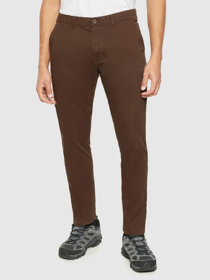 KnowledgeCotton Apparel Pants LUCA Slim Twill Chino Pants Demitasse brown 8211 Men KnowledgeCotton Apparel Pants LUCA Slim Twill Chino Pants Demitasse brown 8211 Men