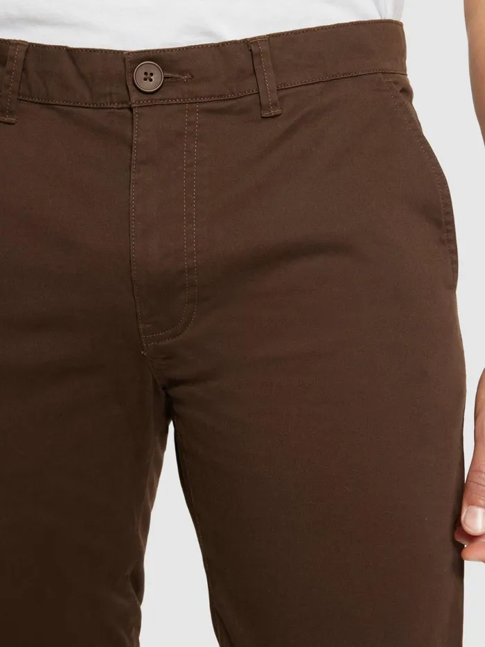 KnowledgeCotton Apparel Pants LUCA Slim Twill Chino Pants Demitasse brown 8211 Men KnowledgeCotton Apparel Pants LUCA Slim Twill Chino Pants Demitasse brown 8211 Men