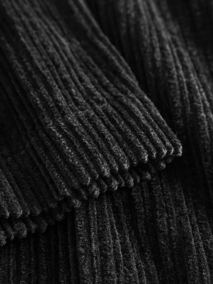 KnowledgeCotton Apparel Pants POSEY Wide Highrise Irregular Corduroy Pants Black Jet 8211 Women KnowledgeCotton Apparel Pants POSEY Wide Highrise Irregular Corduroy Pants Black Jet 8211 Women