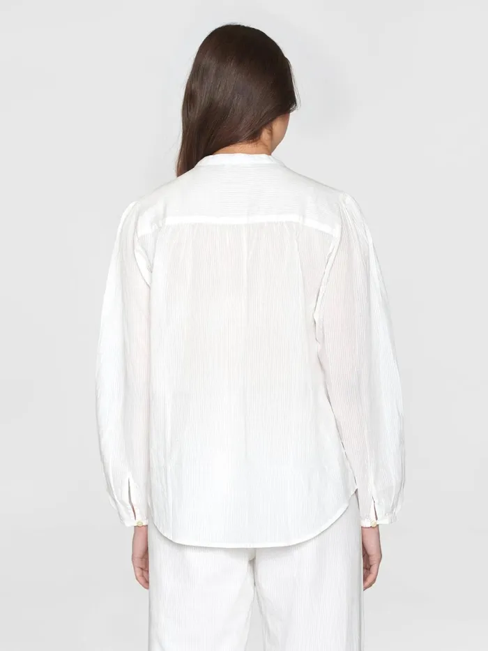 KnowledgeCotton Apparel Shirts Ashape Stripe Structure Shirt Gotsvegan 8211 Women KnowledgeCotton Apparel Shirts Ashape Stripe Structure Shirt Gotsvegan 8211 Women