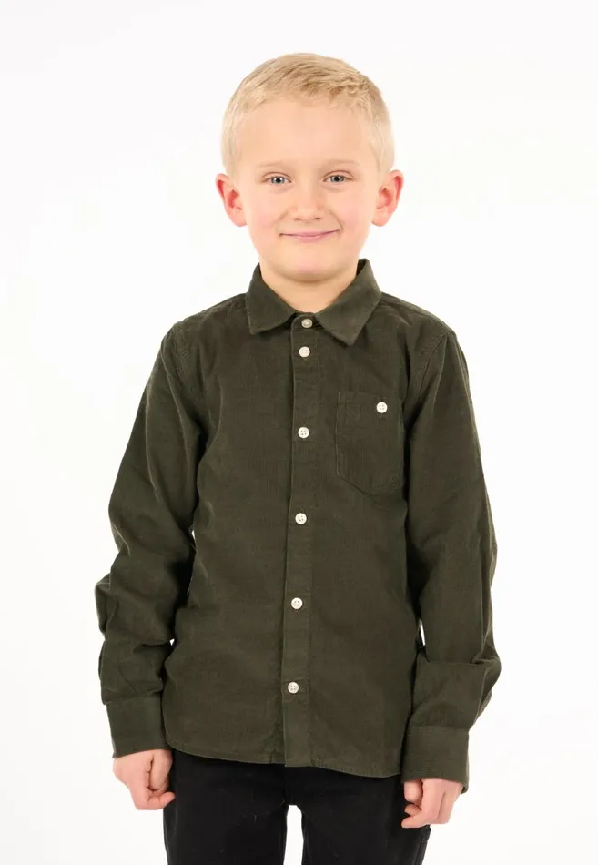 KnowledgeCotton Apparel Shirts Corduroy Shirt Forrest Night 8211 Kids KnowledgeCotton Apparel Shirts Corduroy Shirt Forrest Night 8211 Kids
